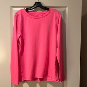 Nike neon pink long sleeve shirt